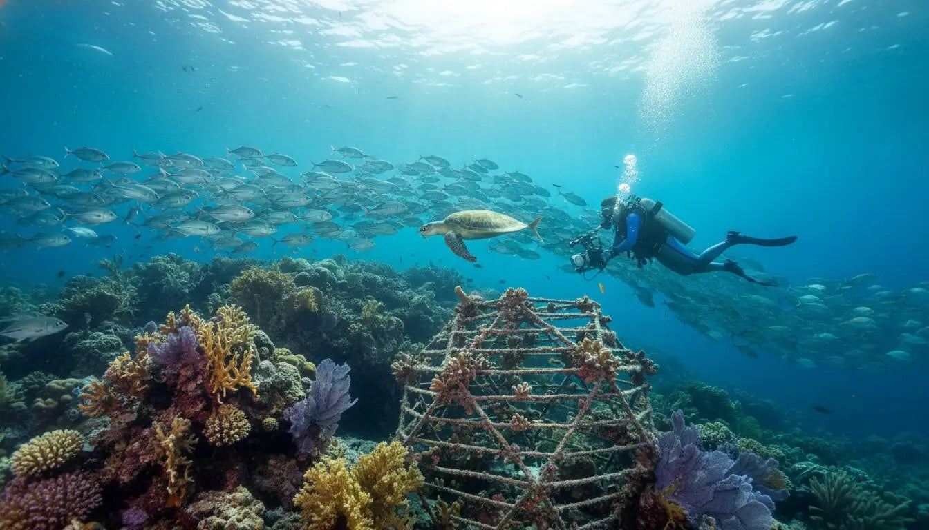 Conservation efforts in Cozumel Marine Park protecting the reef