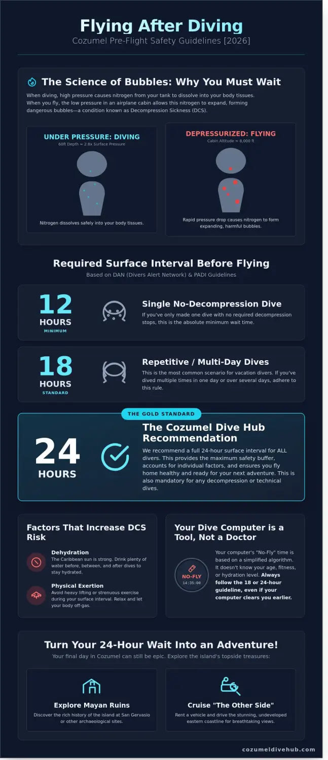 Flying after diving cozumel guidelines