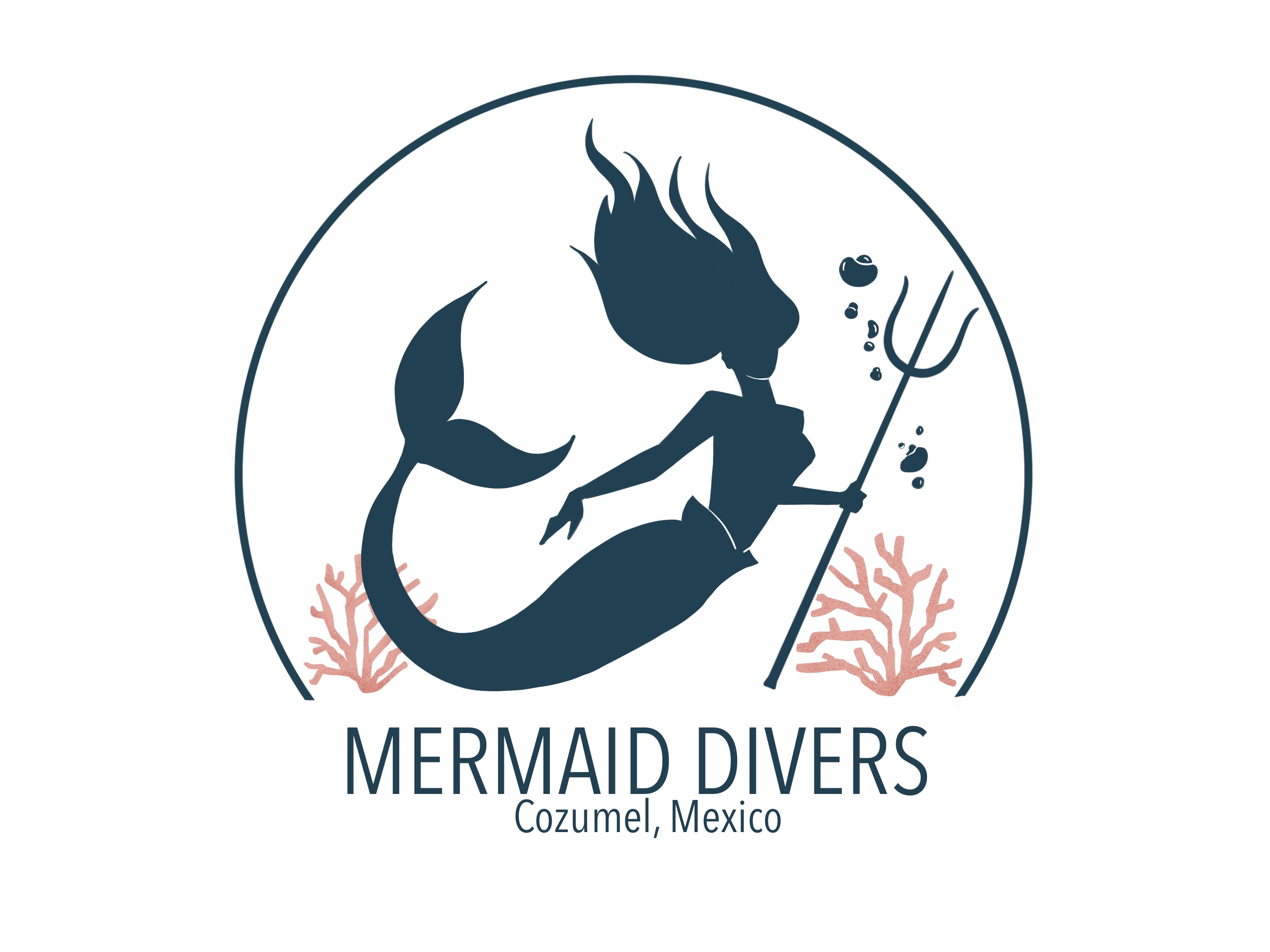 Mermaid Divers Cozumel dive center logo, Cozumel, Mexico