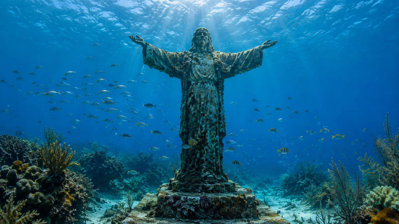 Protected coral reef scene representing Cozumel marine park conservation and responsible diving