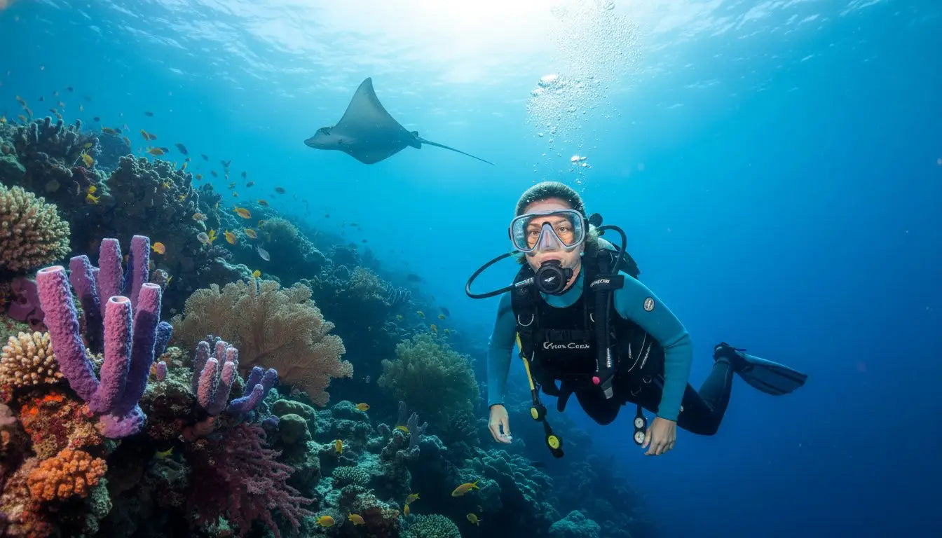 Prescription scuba masks for diving in Cozumel