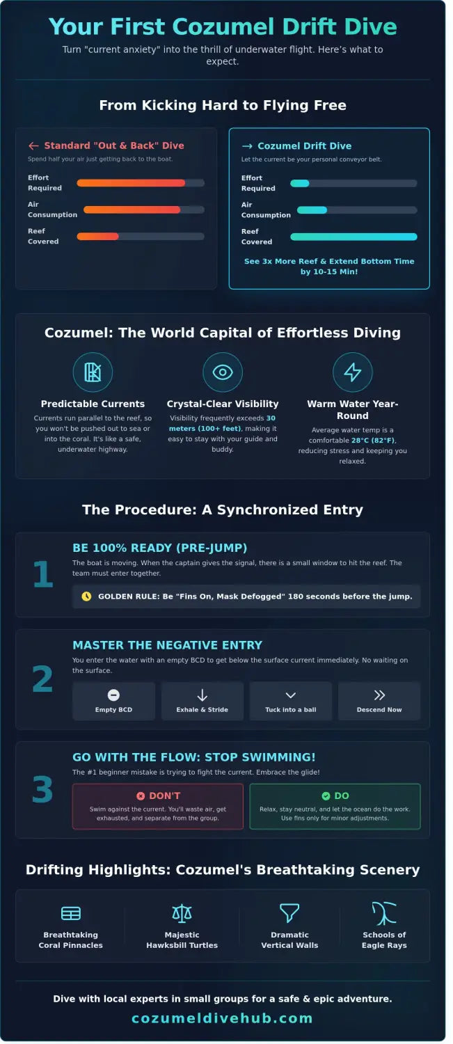 What to expect on your first drift dive