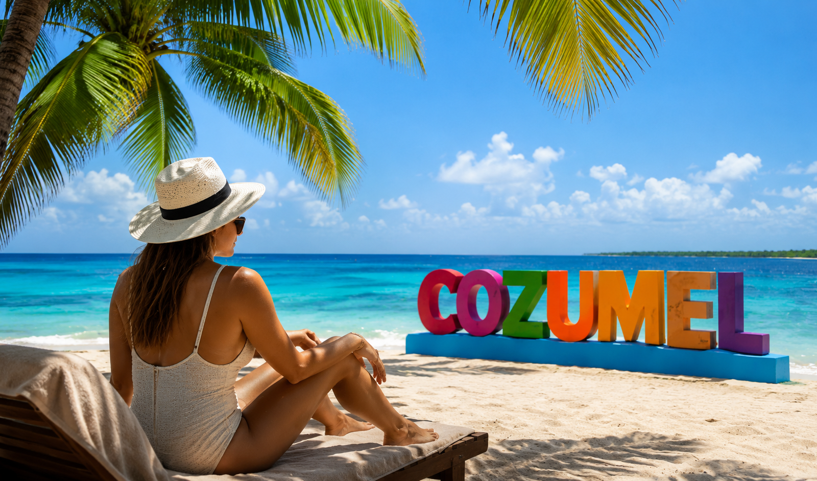 Cozumel non-diver activities with beach, turquoise water, and island scenery