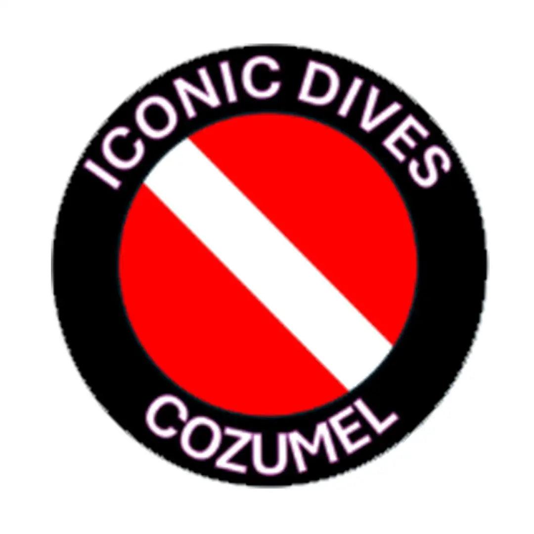 Iconic Dives logo — dive center in Cozumel, Mexico