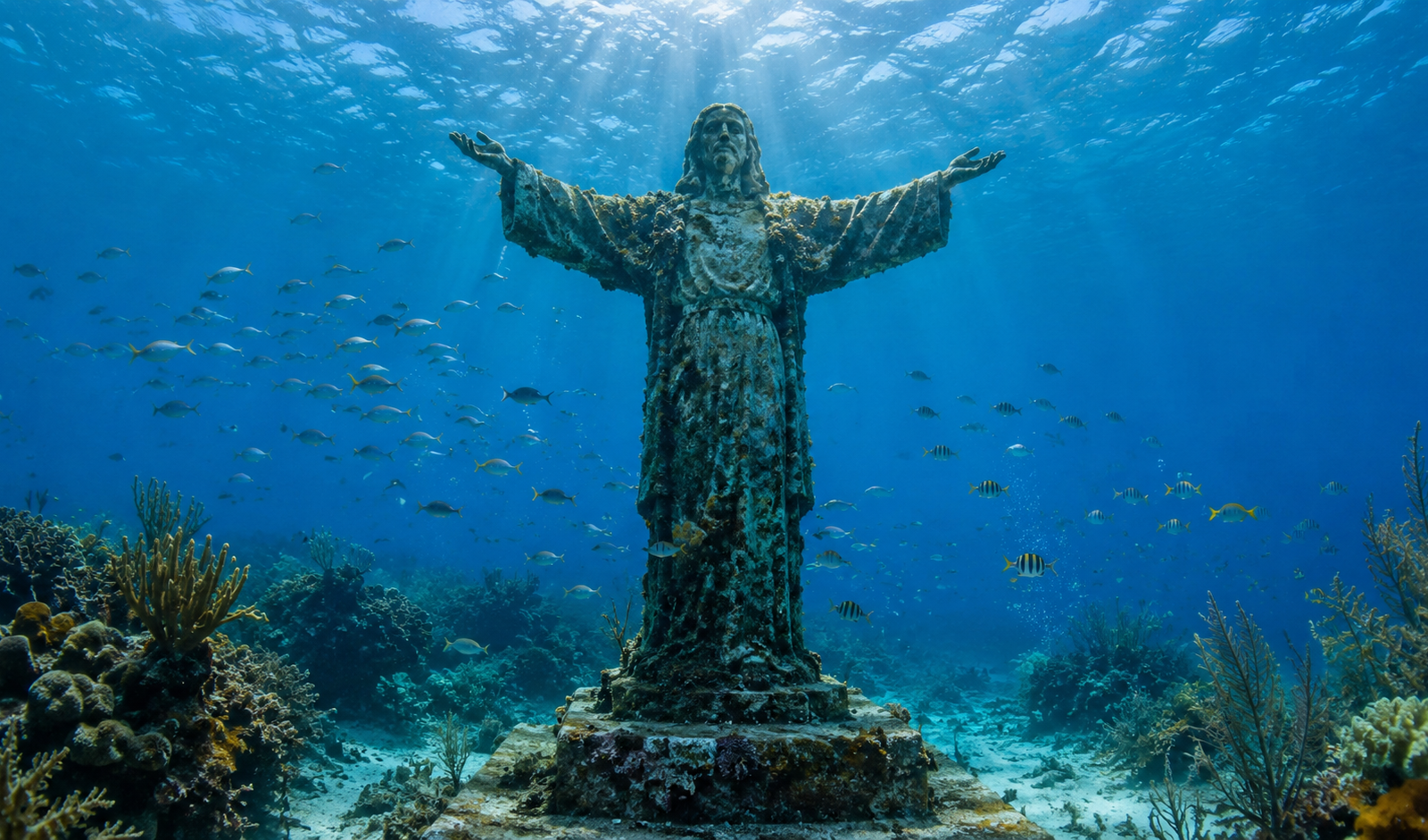 Protected coral reef scene representing Cozumel marine park conservation and responsible diving