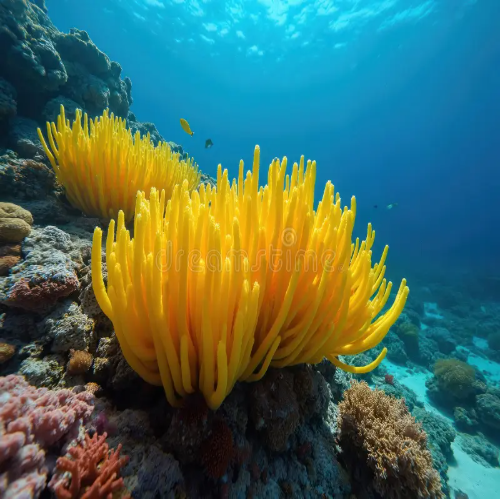Giant anemone on a Caribbean reef